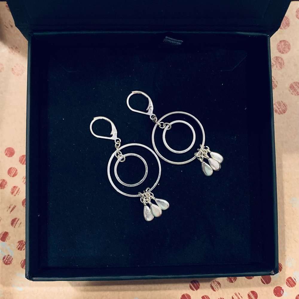 Double Hoop Dangle Earrings